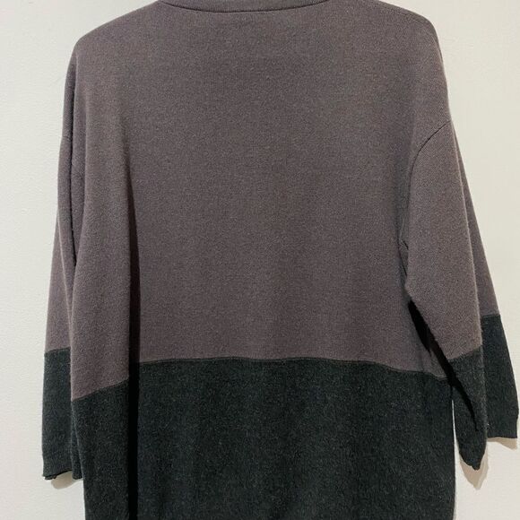 Brunello Cucinelli 100% Cashmere Colorblock 3/4 Sleeve Cardigan - Picture 7 of 9